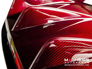 Alfa Romeo Giulia Rear Diffuser - Carbon Fiber - Quadrifoglio Model - Light Red Candy Alfa Romeo Giulia Rear Diffuser - Carbon Fiber - Quadrifoglio Model - Light Red Candy